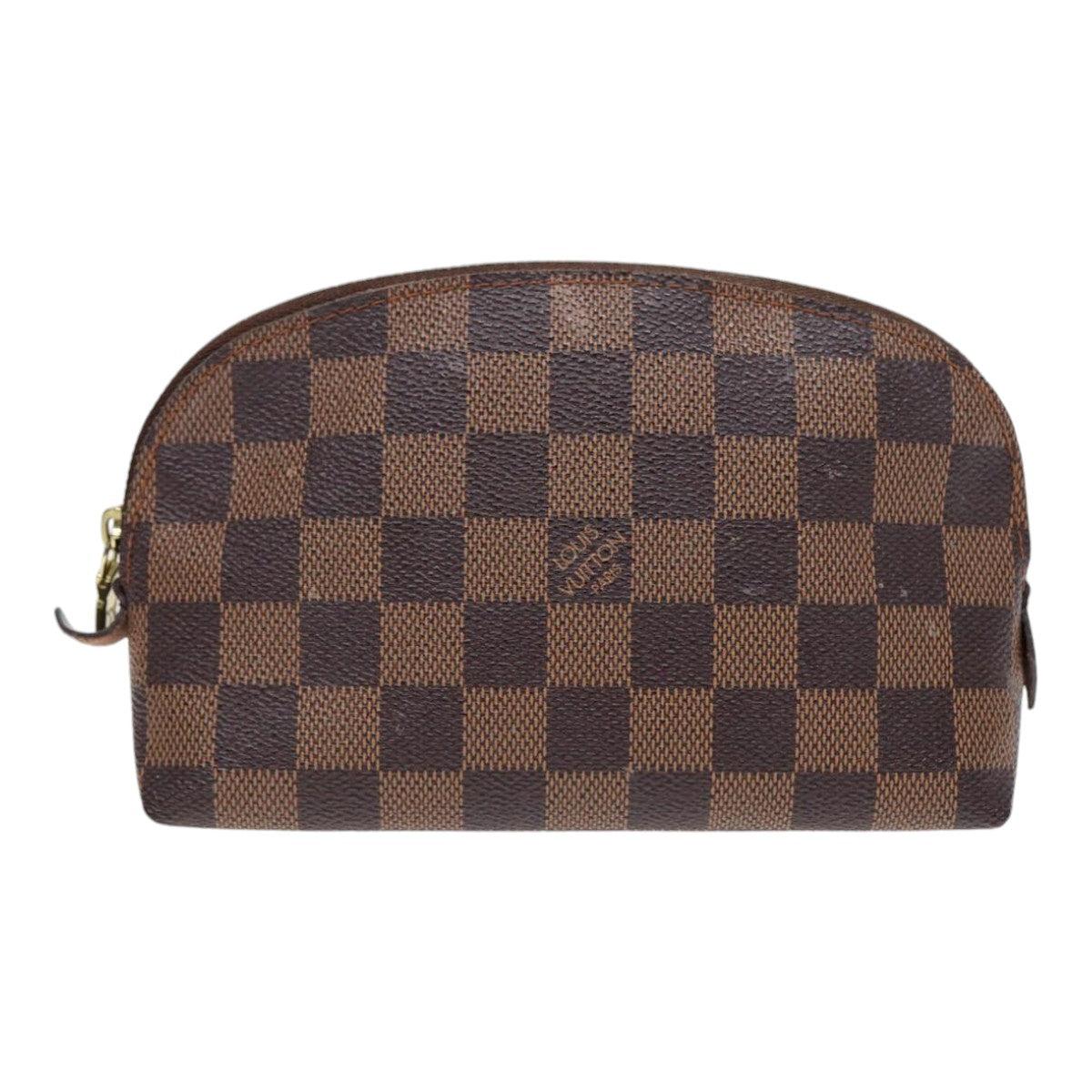 Louis Vuitton Trousse A Maquillage Brush Brown Canvas Clutch Bag