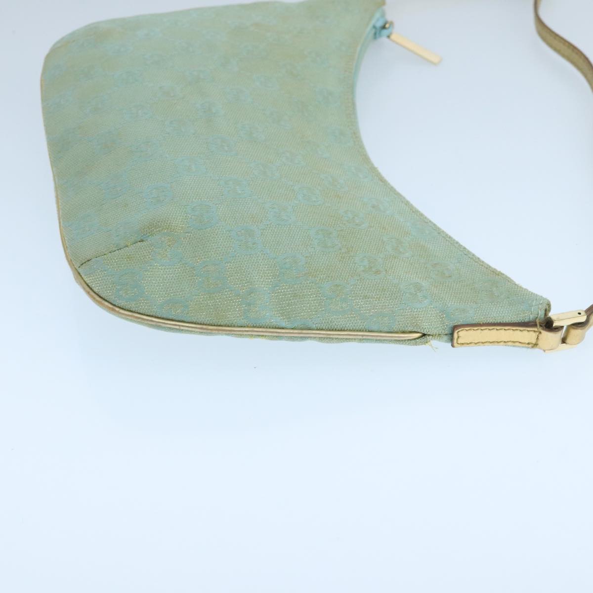 Gucci Gg Canvas Turquoise Canvas Shoulder Bag