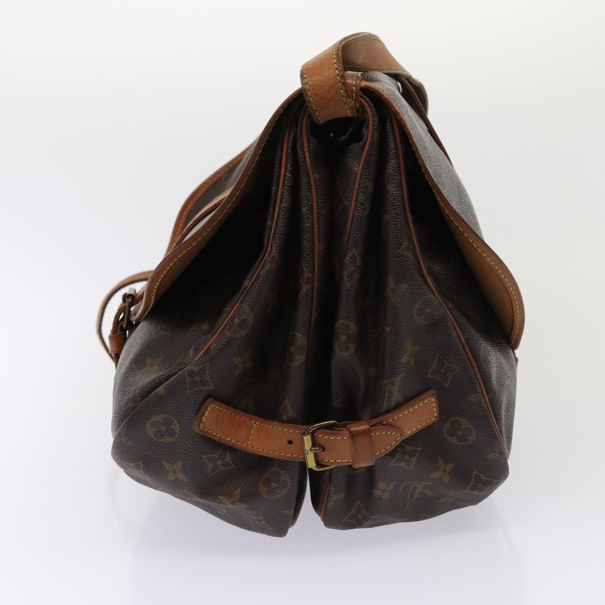 Louis Vuitton Saumur 35 Brown Canvas Shoulder Bag