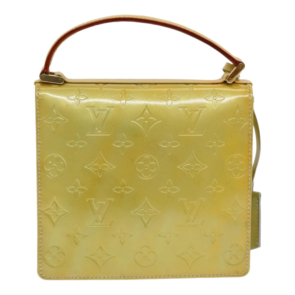 Louis Vuitton Spring Street Khaki Patent Leather Handbag