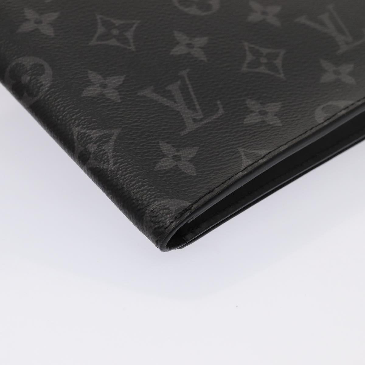 Louis Vuitton Porte Documents Grey Canvas Briefcase Bag