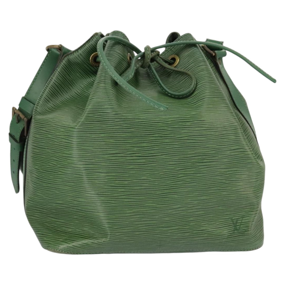 Louis Vuitton Noé Green Leather Shoulder Bag