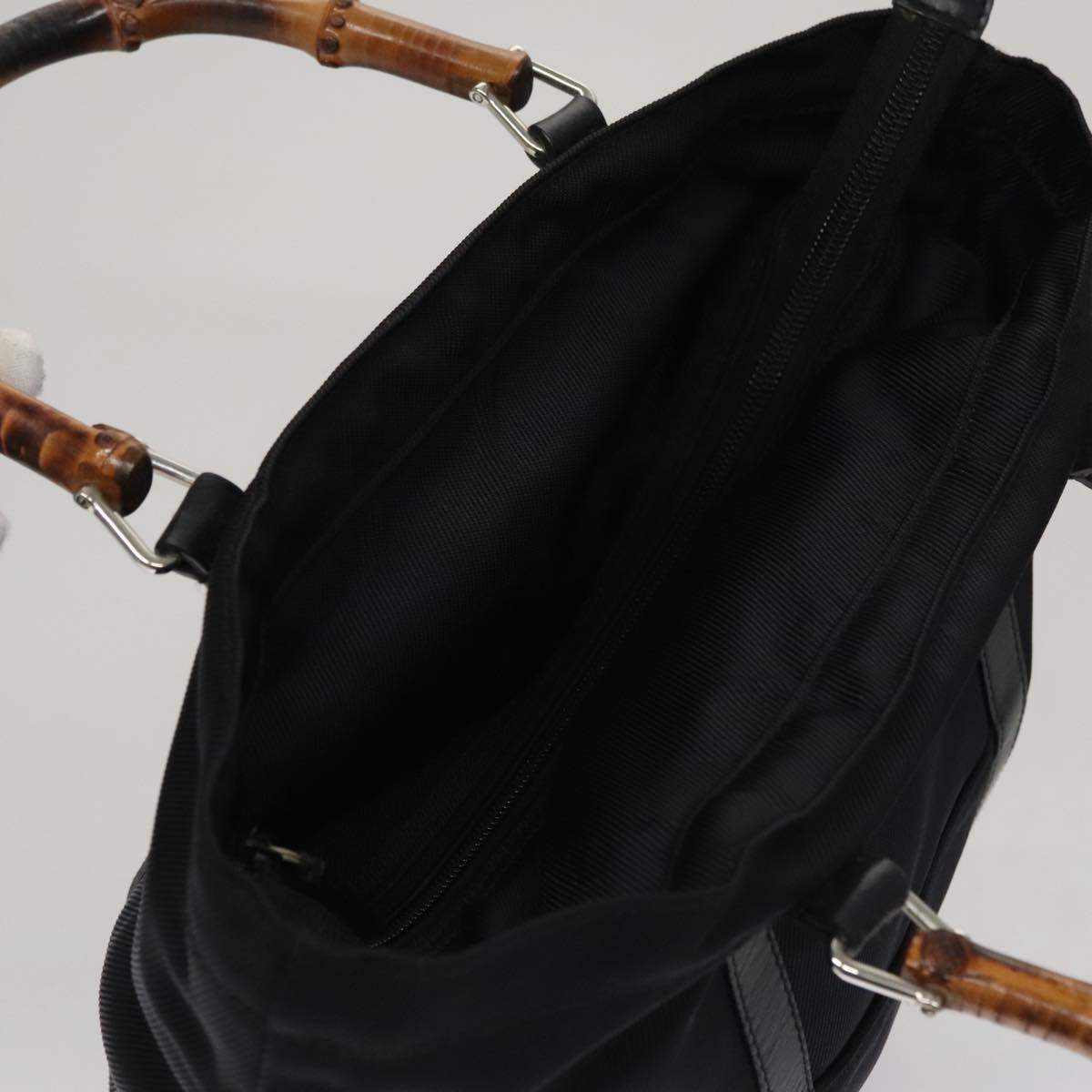 Gucci Bamboo Black Synthetic Handbag