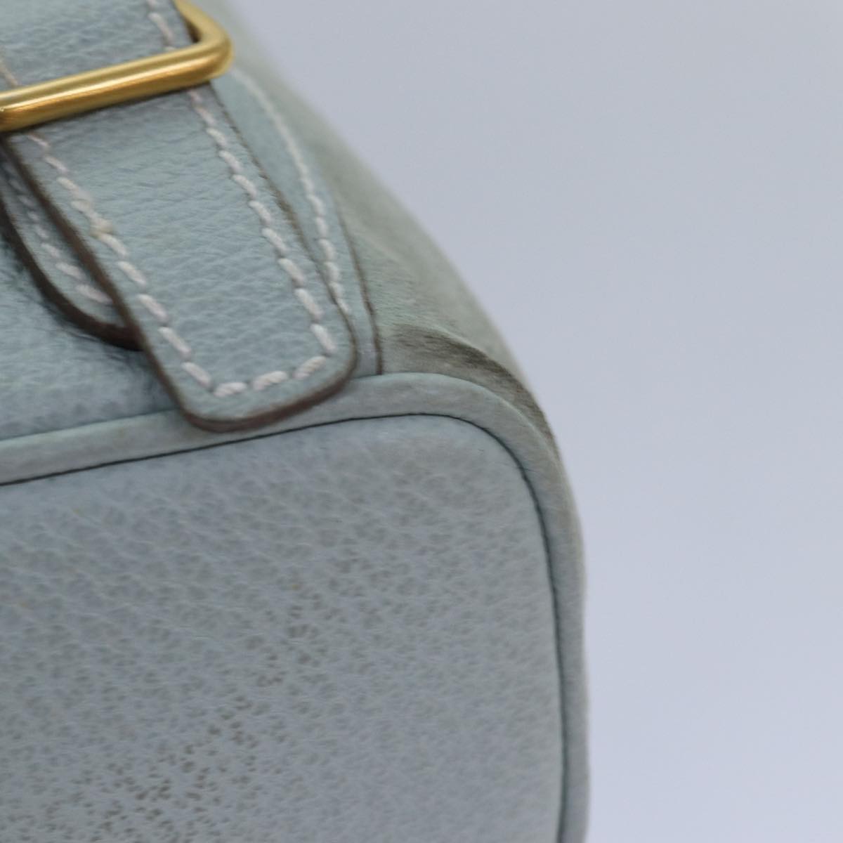 Gucci Bamboo Blue Suede Backpack Bag