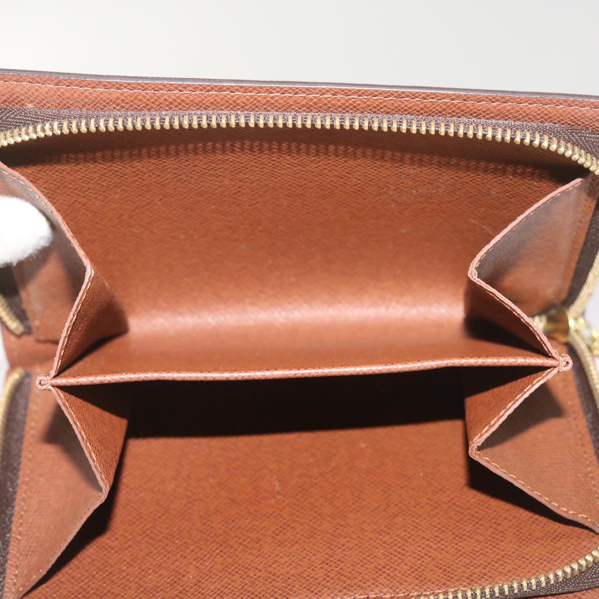 Louis Vuitton Porte Papier Zip Brown Canvas Wallet