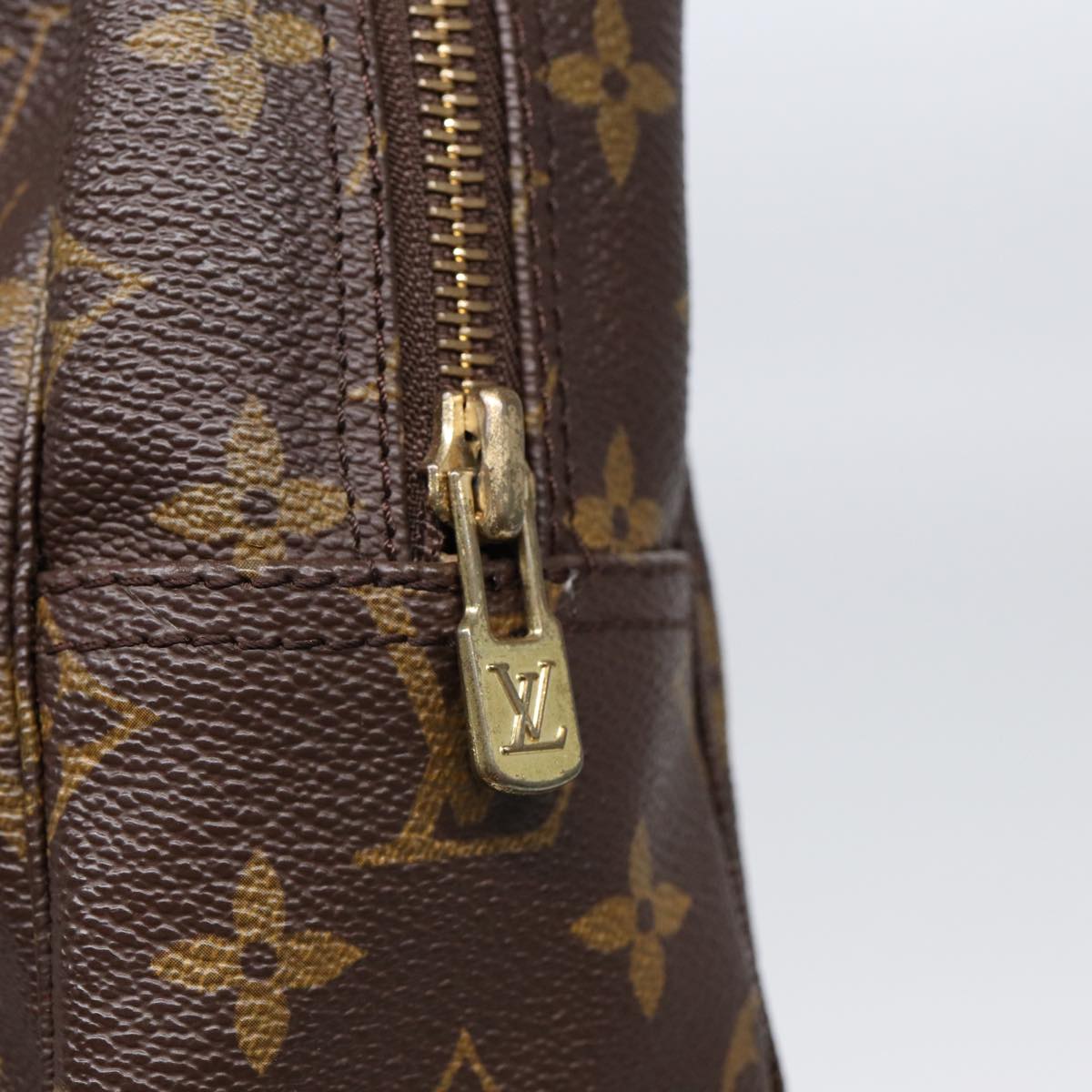 Louis Vuitton Trousse De Toilette Brown Canvas Clutch Bag