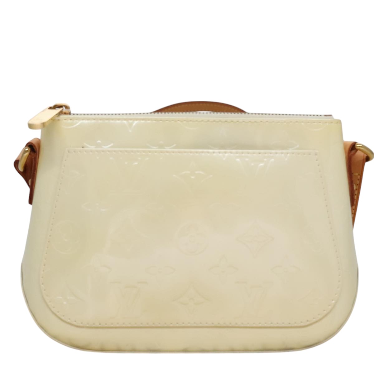 Louis Vuitton Minna White Patent Leather Shoulder Bag