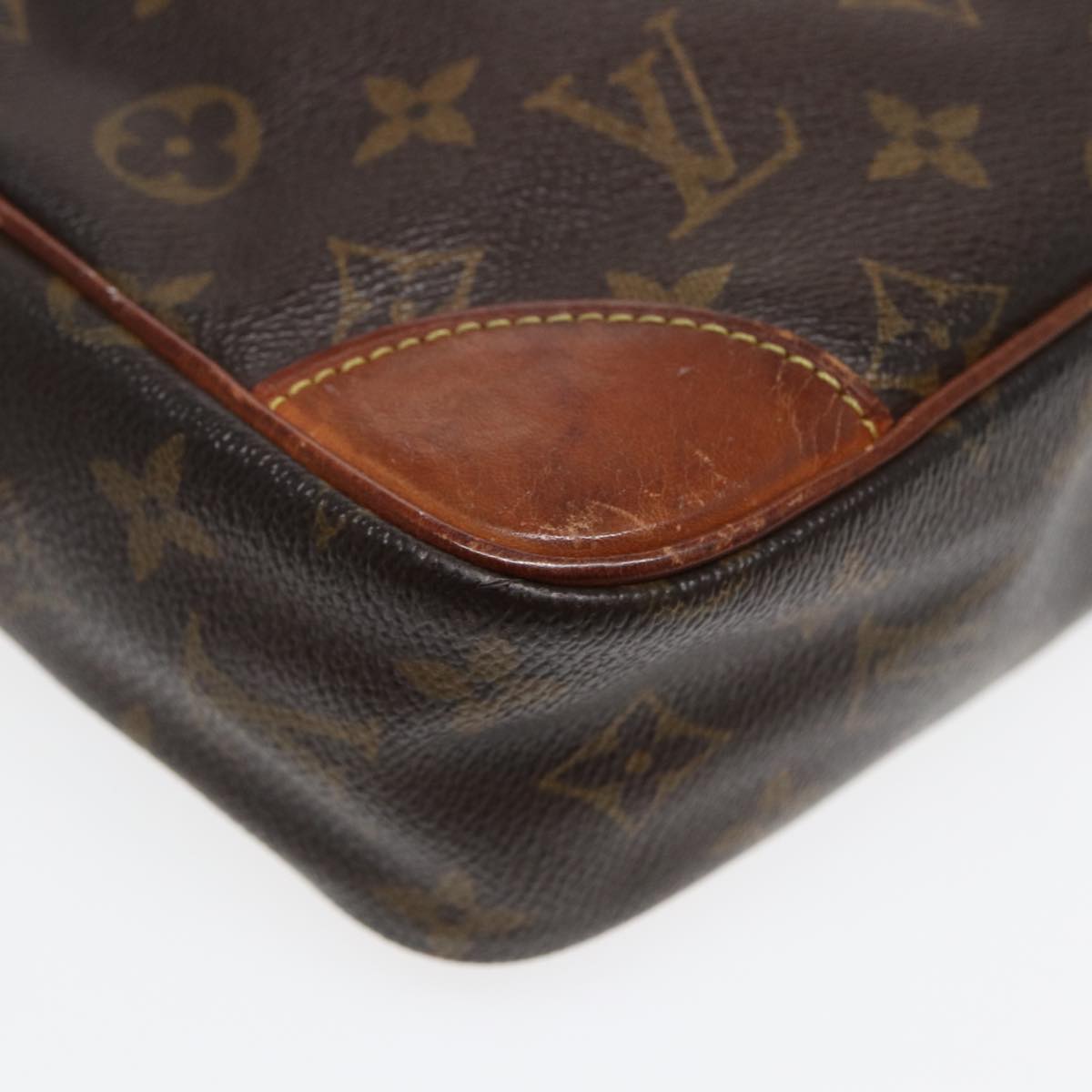 Louis Vuitton Compiegne 28 Brown Canvas Clutch Bag