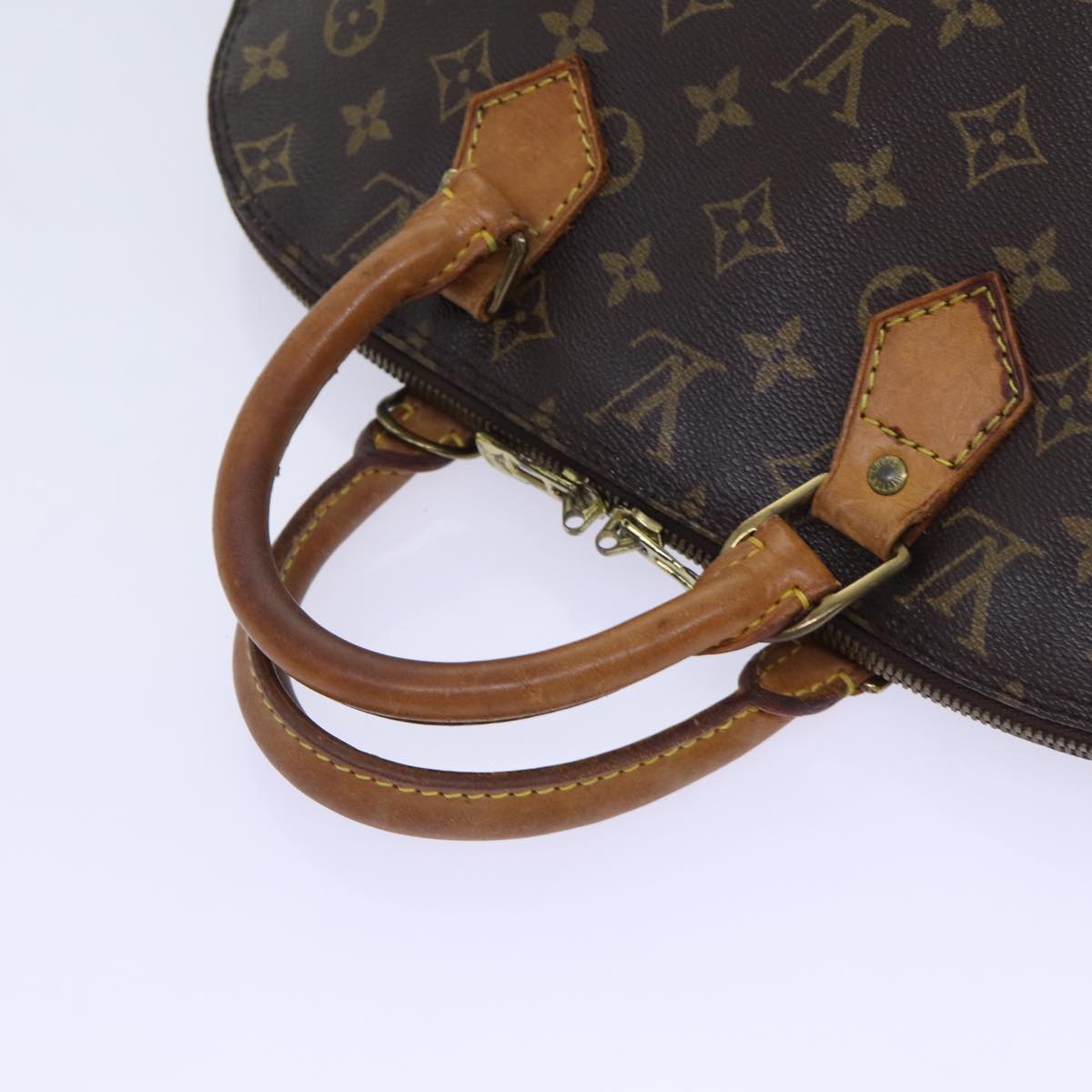 Louis Vuitton Alma Brown Canvas Handbag