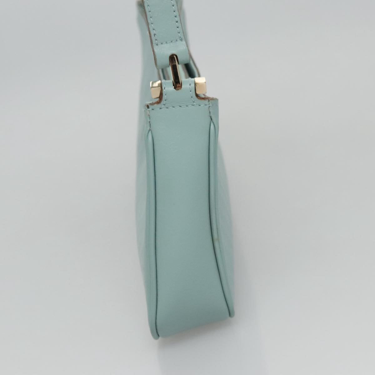 Gucci Micro Small Gg Canvas Blue Leather Shoulder Bag