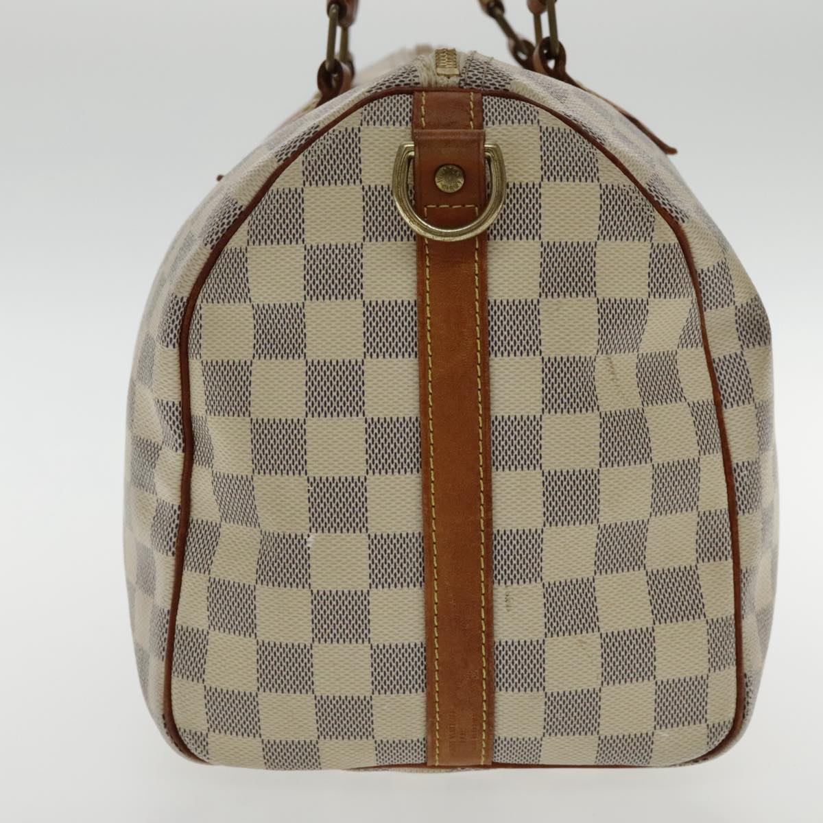 Louis Vuitton Speedy 30 White Canvas Handbag
