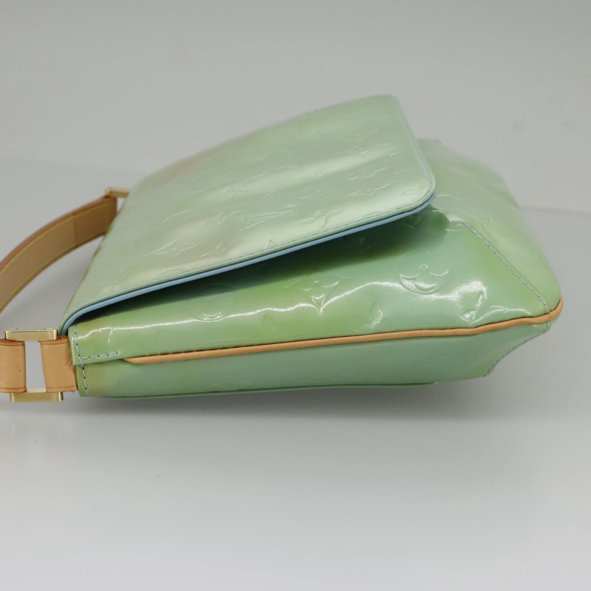 Louis Vuitton Thompson Street Green Patent Leather Shoulder Bag