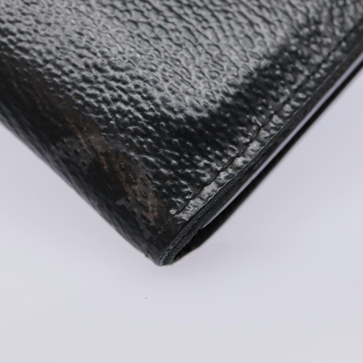 Louis Vuitton Porte Monnaie Jour Black Canvas Wallet