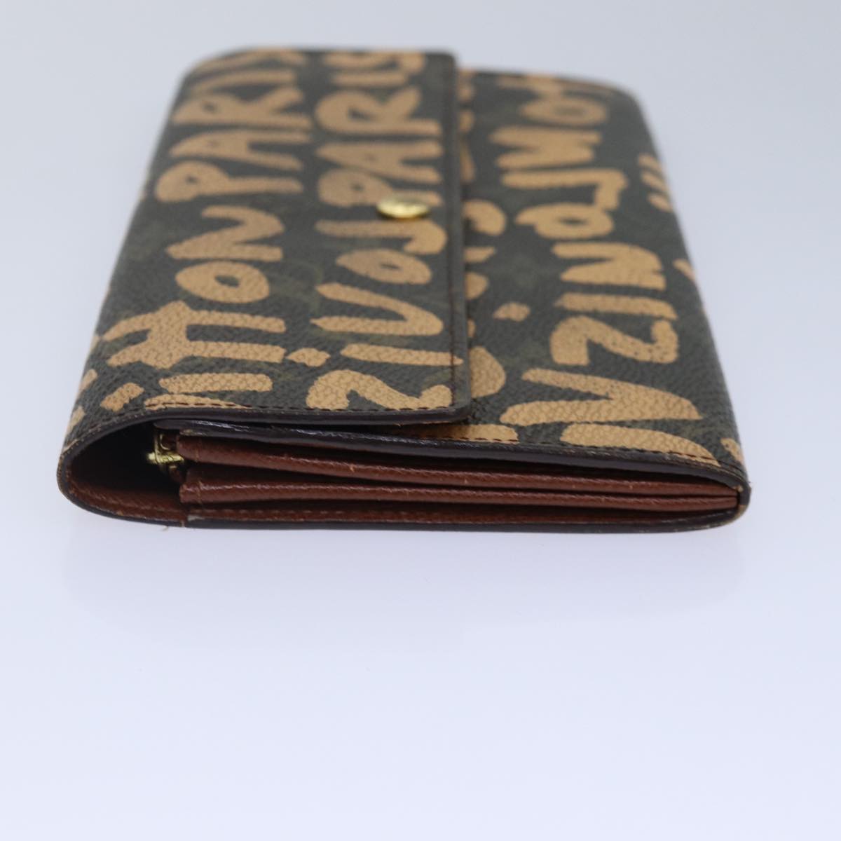 Louis Vuitton Sarah Brown Canvas Wallet