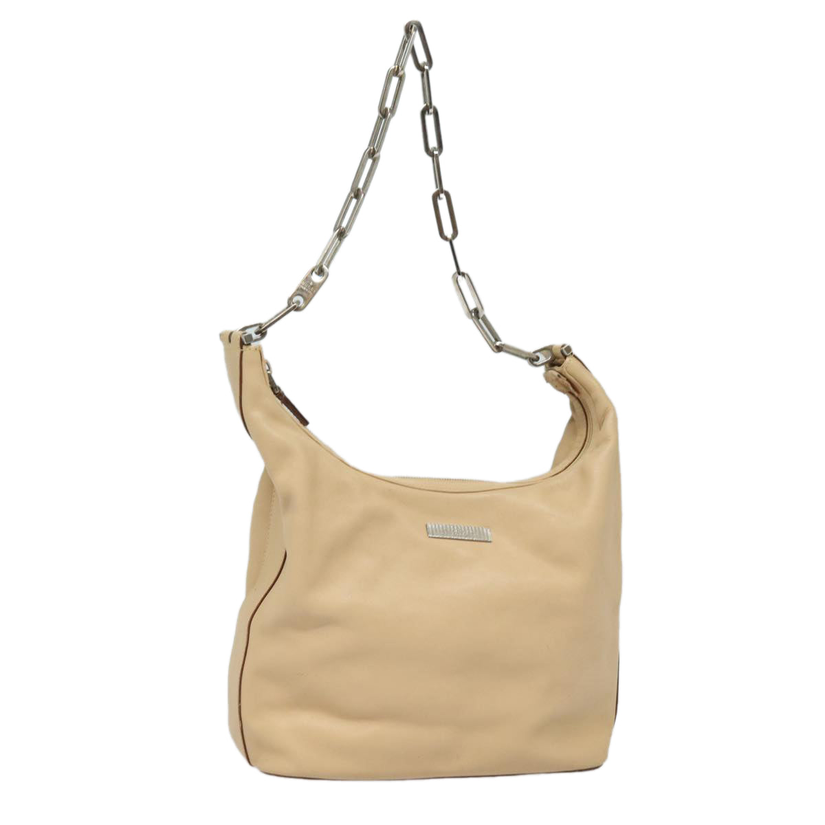 Gucci Jackie Beige Leather Shoulder Bag