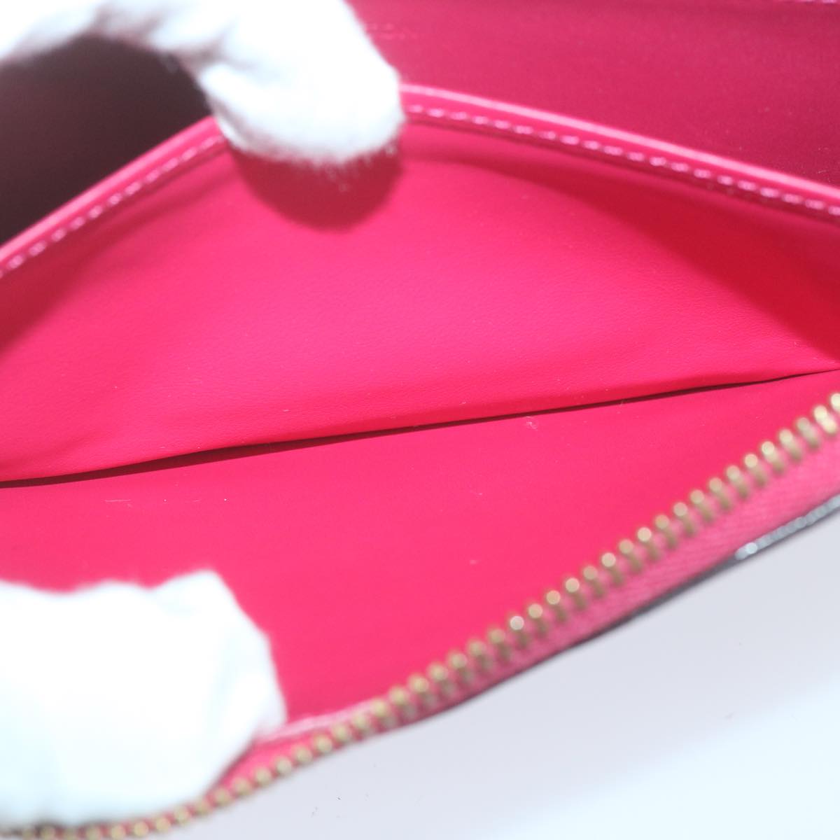 Louis Vuitton Zippy Wallet Pink Patent Leather Wallet