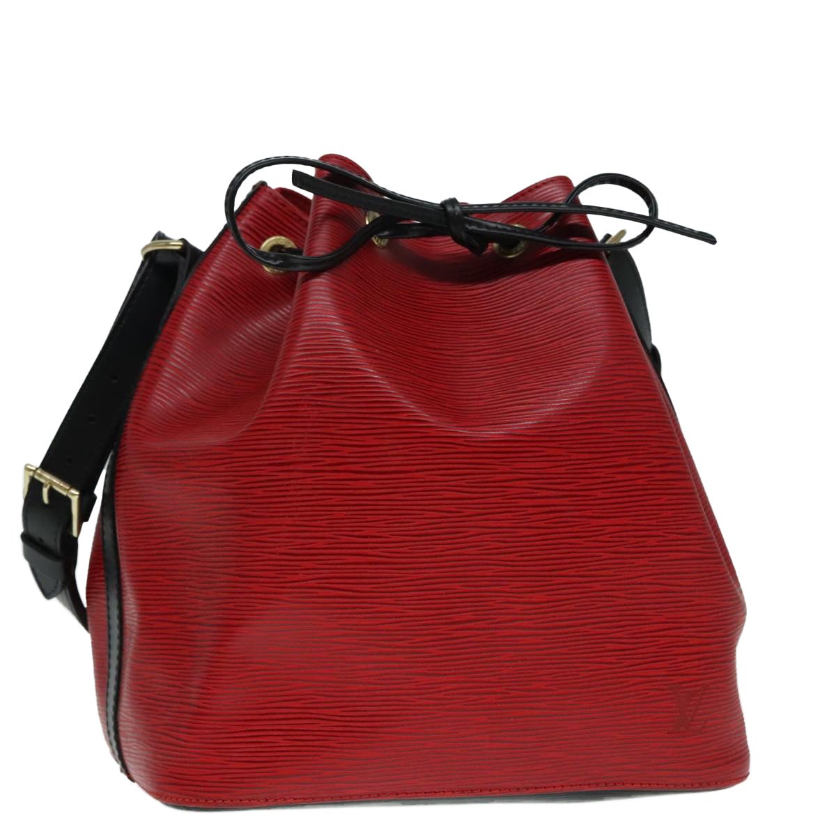 Louis Vuitton Noe Red Leather Shoulder Bag