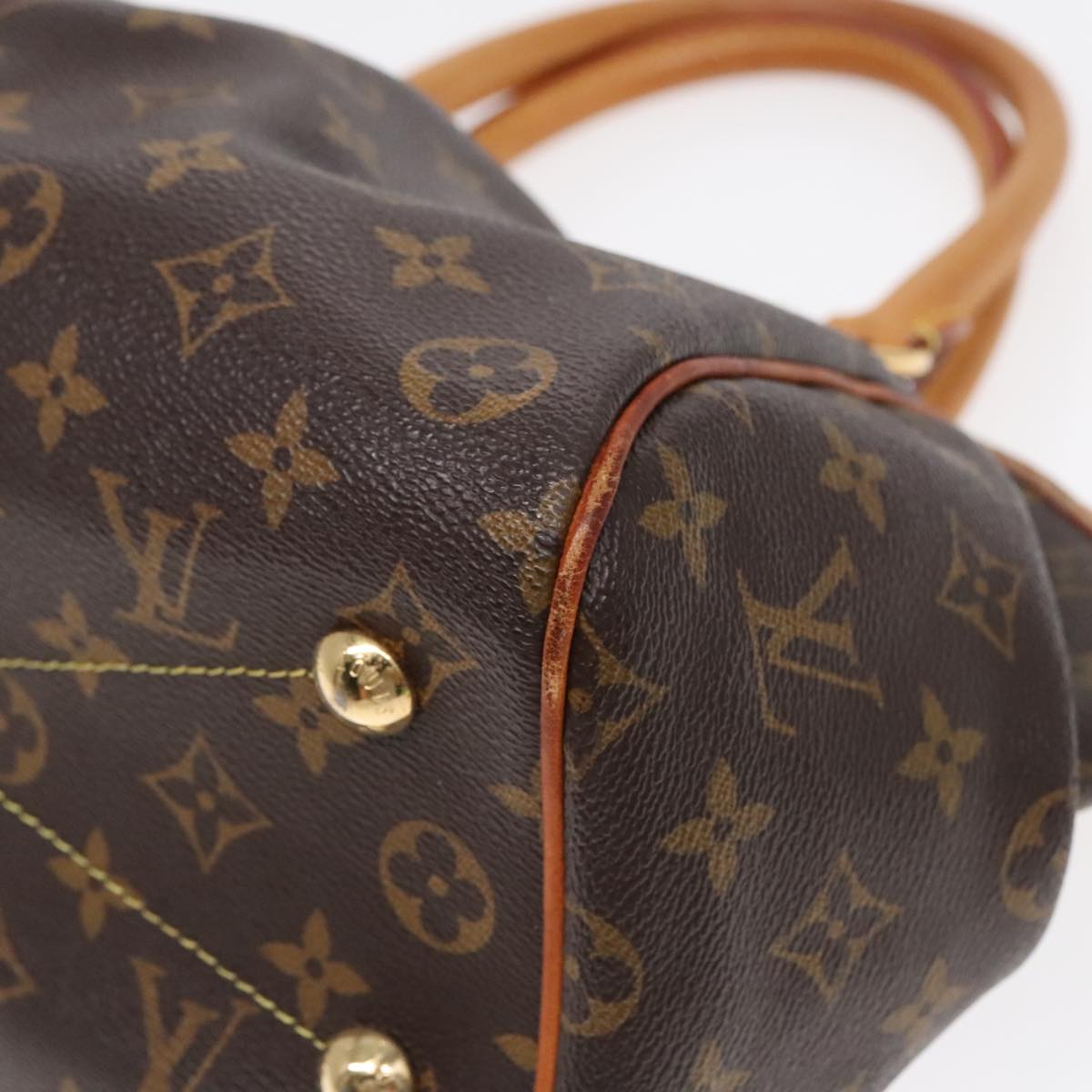 Louis Vuitton Tivoli Brown Canvas Handbag