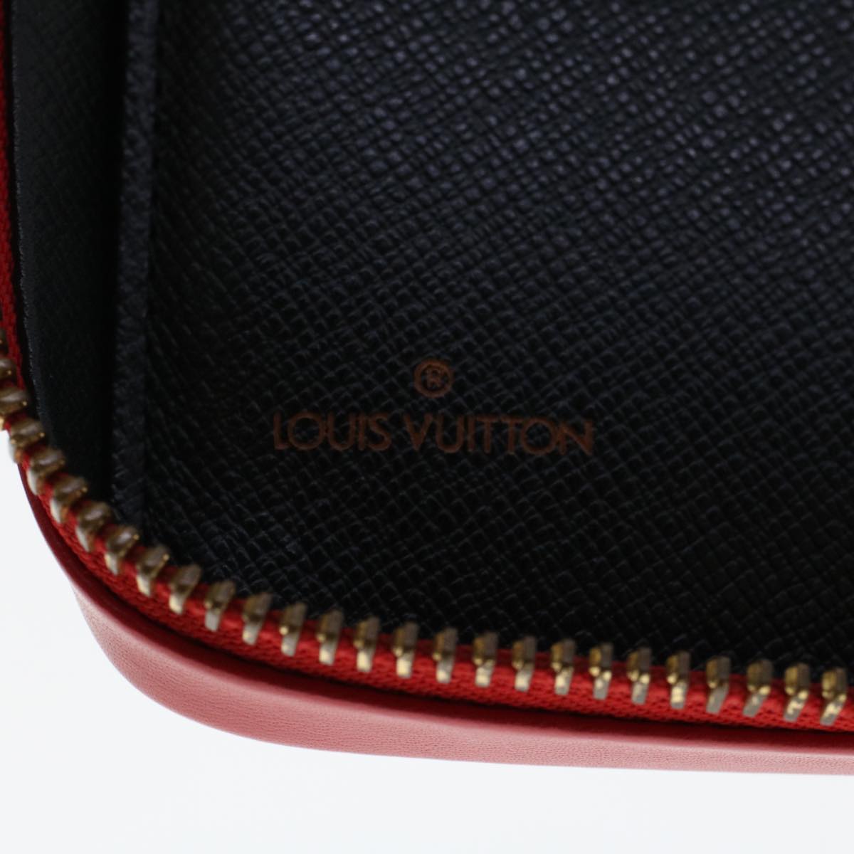 Louis Vuitton Pochette Red Leather Clutch Bag