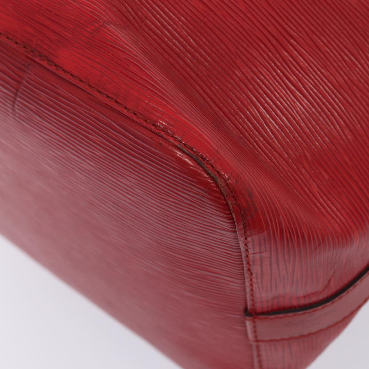 Louis Vuitton Noe Red Leather Shoulder Bag