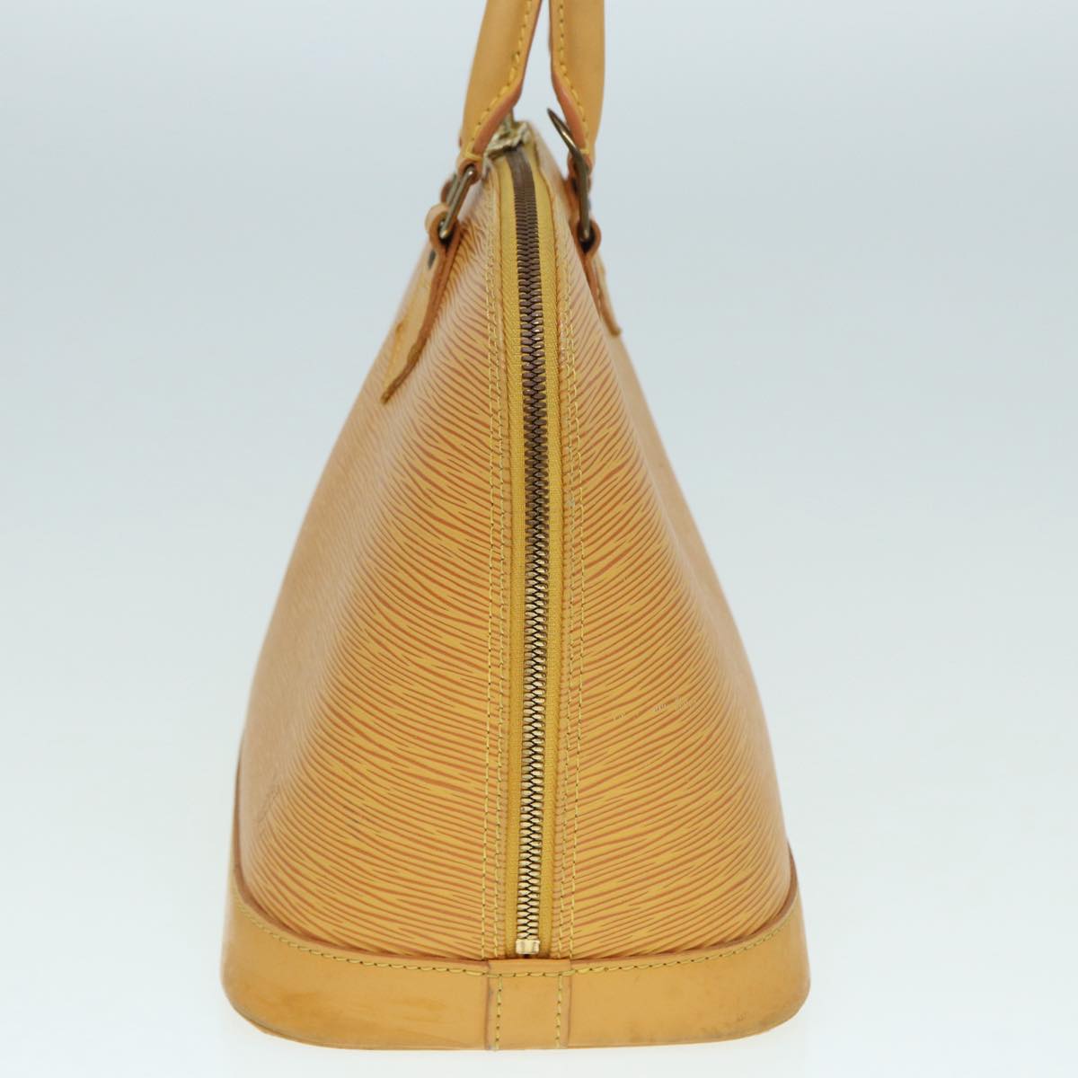 Louis Vuitton Alma Yellow Leather Handbag