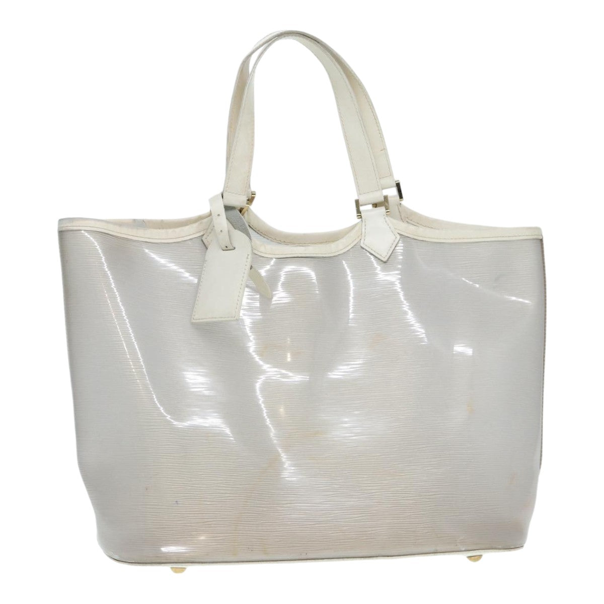 Louis Vuitton Lagoon Bay White Vinyl Tote Bag