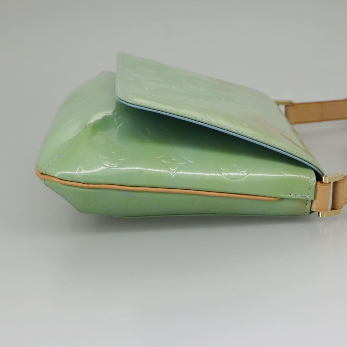 Louis Vuitton Thompson Street Green Patent Leather Shoulder Bag