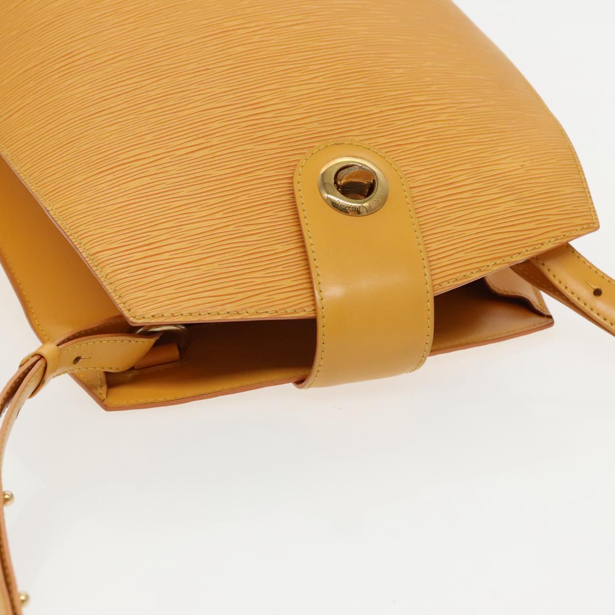 Louis Vuitton Cluny Yellow Leather Shoulder Bag