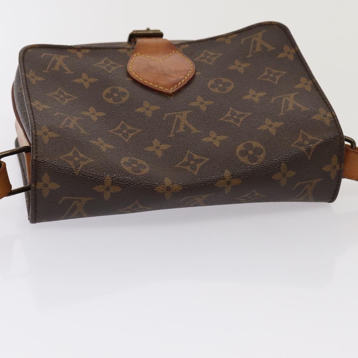 Louis Vuitton Cartouchiere Brown Canvas Shoulder Bag
