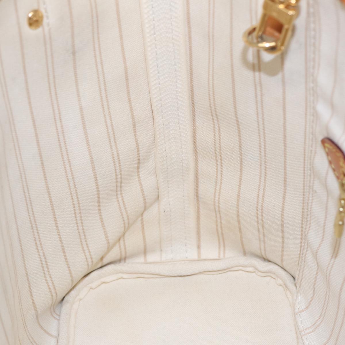 Louis Vuitton Neverfull Pm White Canvas Tote Bag