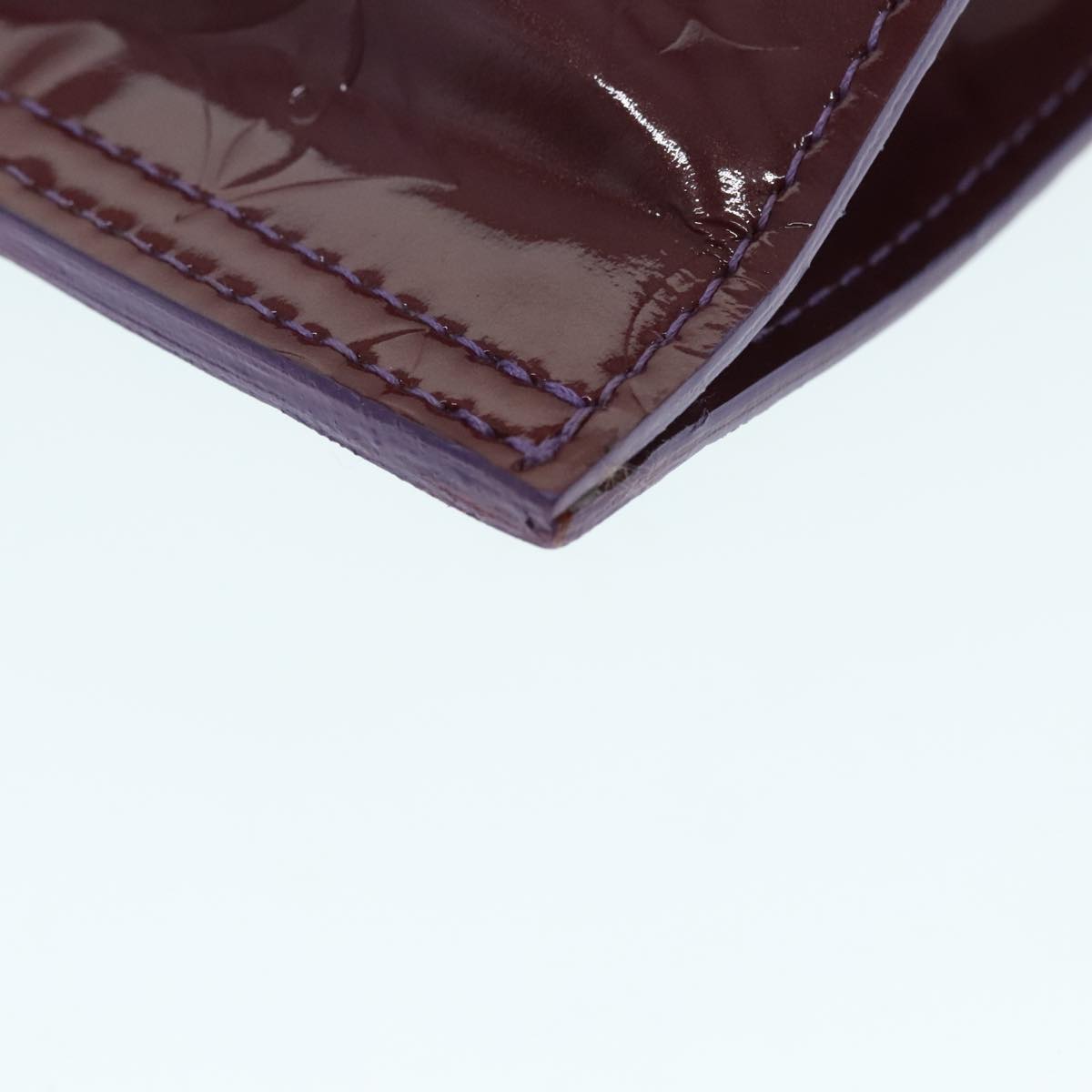 Louis Vuitton Stanton Purple Patent Leather Tote Bag