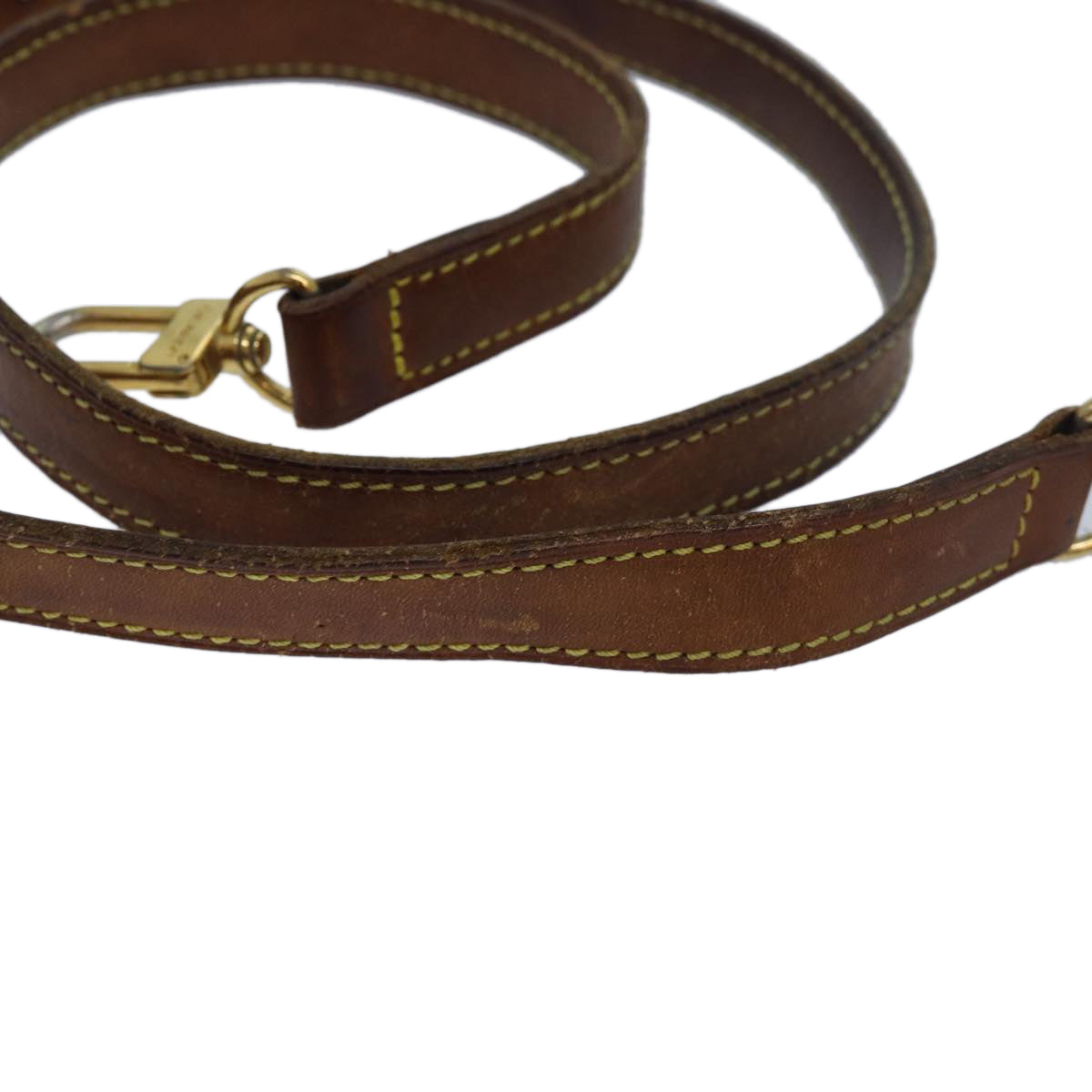 Louis Vuitton Shoulder Strap Brown Leather Bag Jewelry