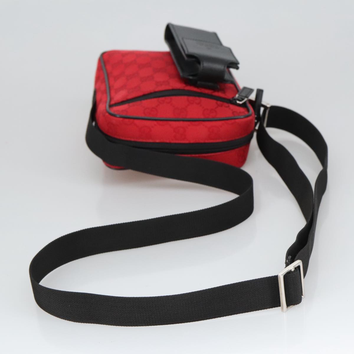 Gucci Red Canvas Shoulder Bag