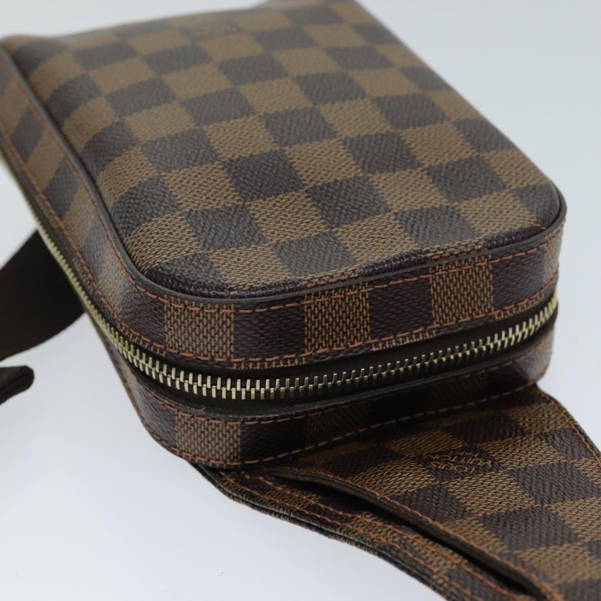 Louis Vuitton Geronimos Brown Canvas Shoulder Bag