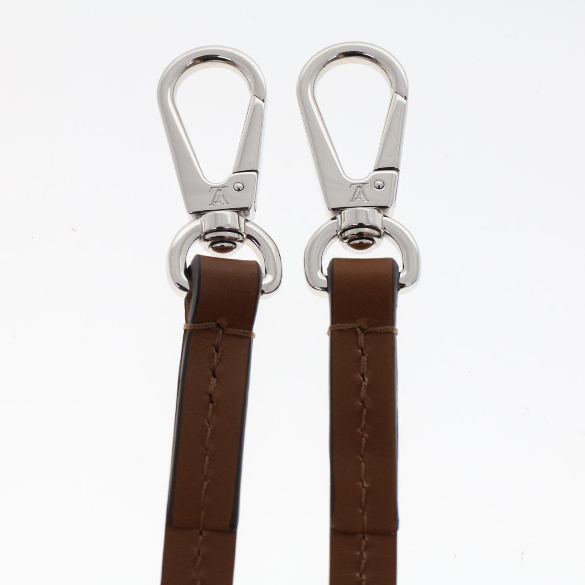 Louis Vuitton Shoulder Strap Brown Leather Bag Jewelry