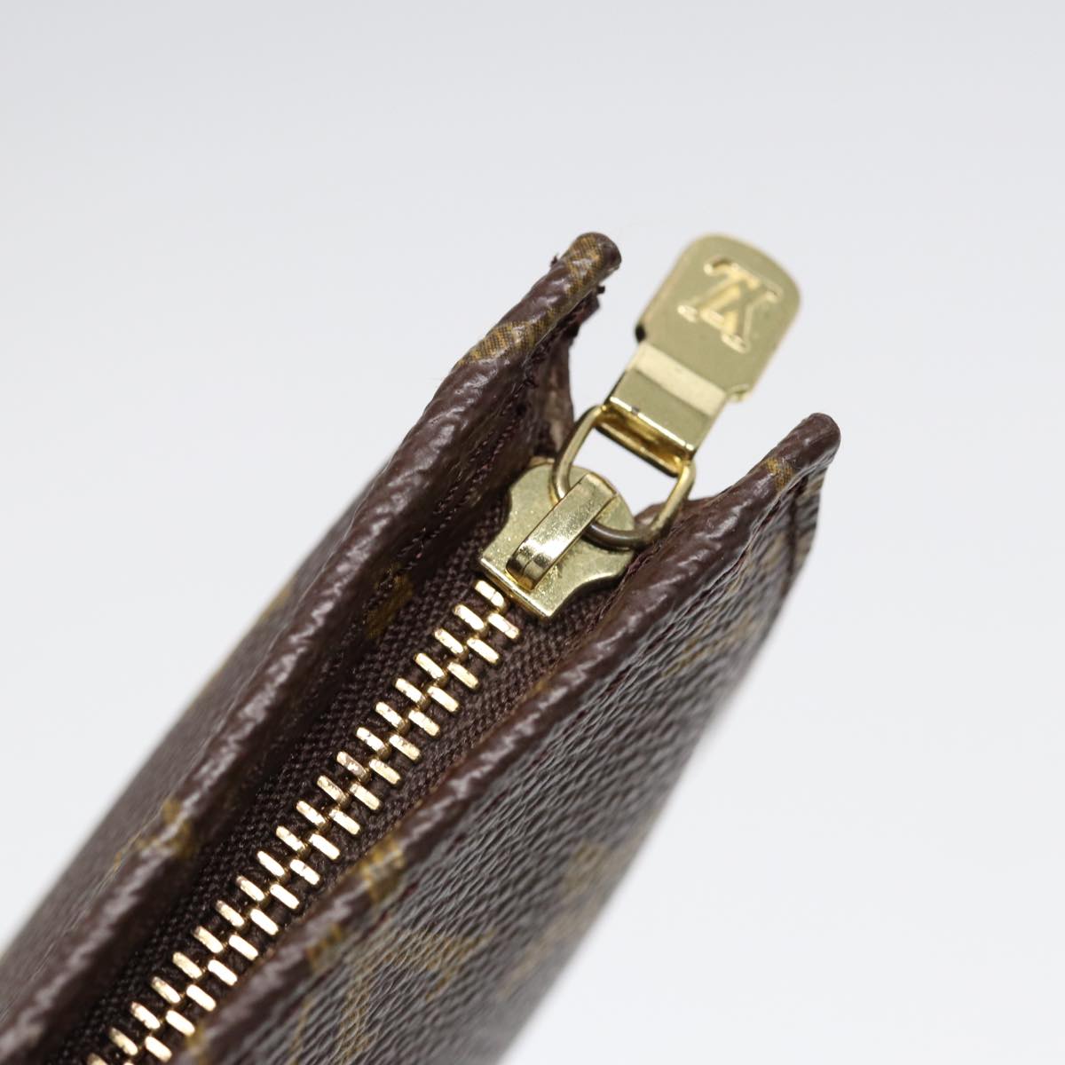 Louis Vuitton Bucket Brown Canvas Wallet