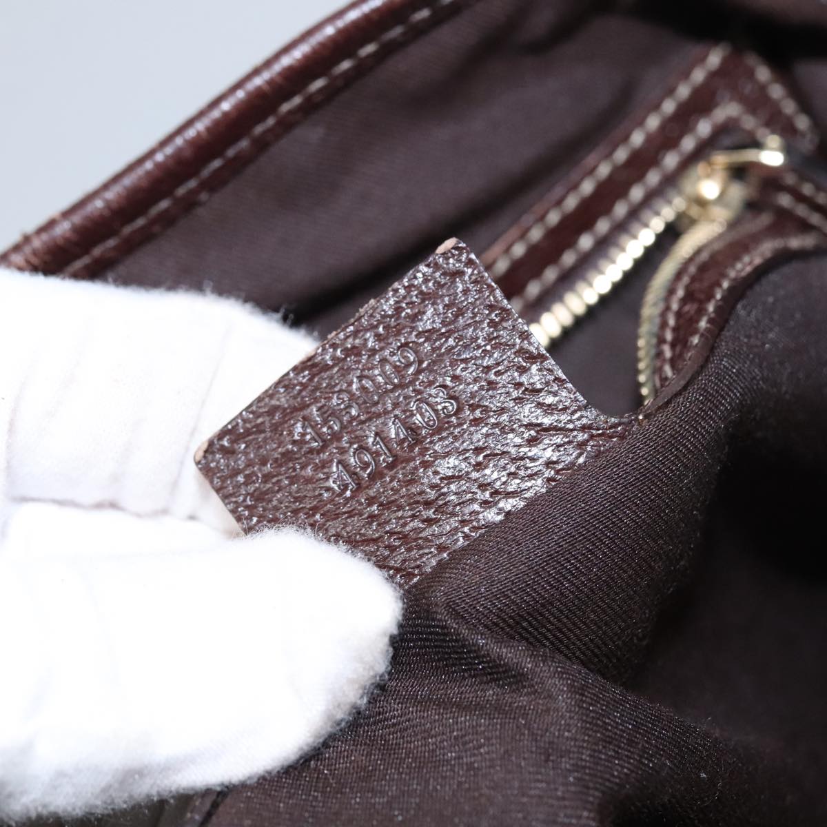 Gucci Brown Canvas Tote Bag