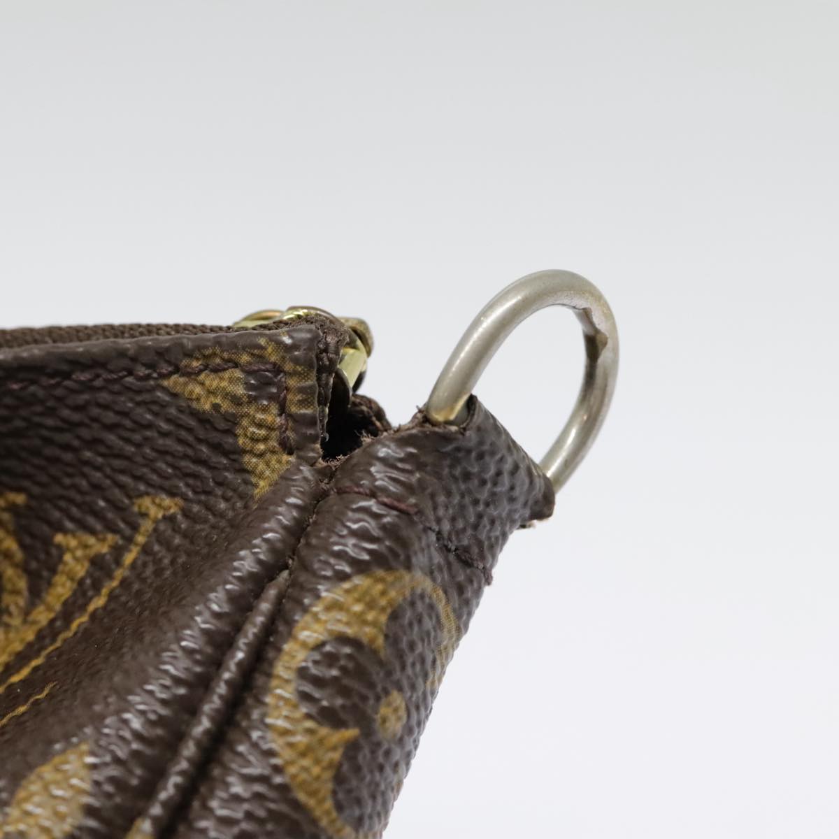 Louis Vuitton Pochette Accessoire Brown Canvas Clutch Bag