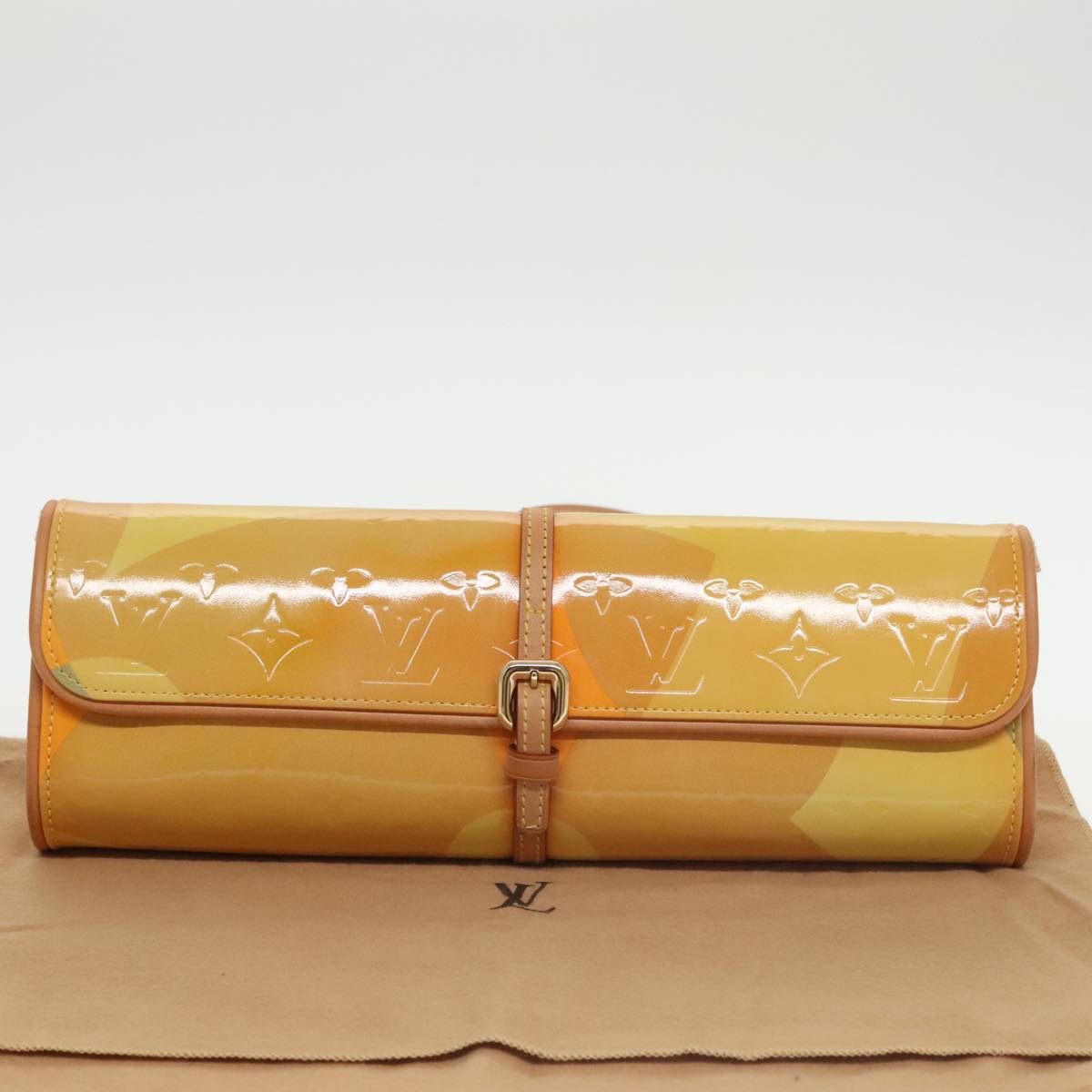 Louis Vuitton Fleur Yellow Patent Leather Shoulder Bag