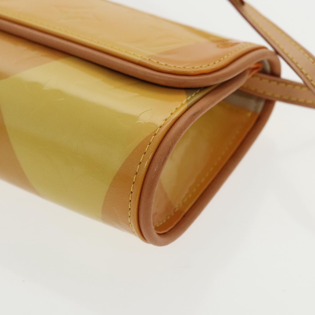 Louis Vuitton Fleur Yellow Patent Leather Shoulder Bag