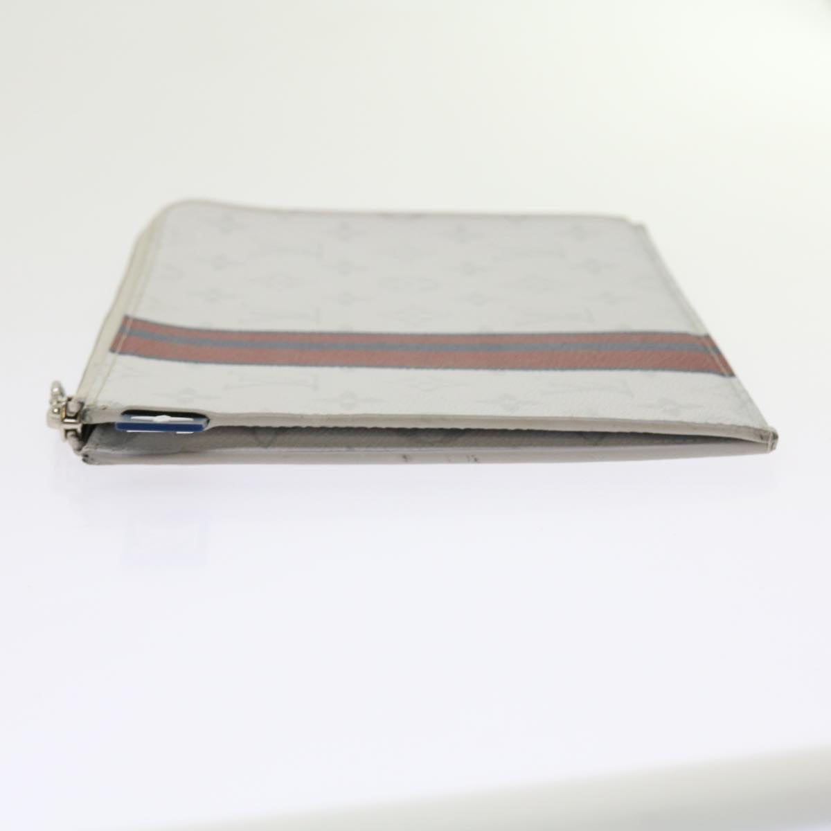 Louis Vuitton Jules White Canvas Clutch Bag
