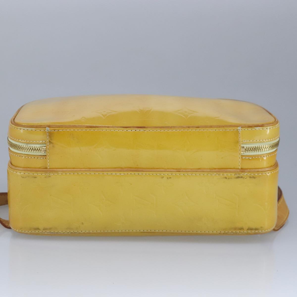 Louis Vuitton Murray Yellow Patent Leather Backpack Bag