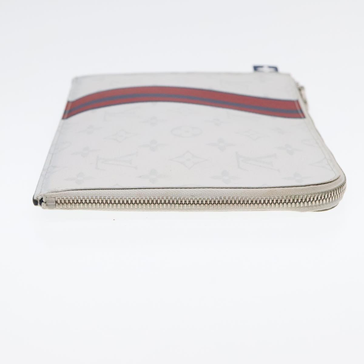Louis Vuitton Jules White Canvas Clutch Bag