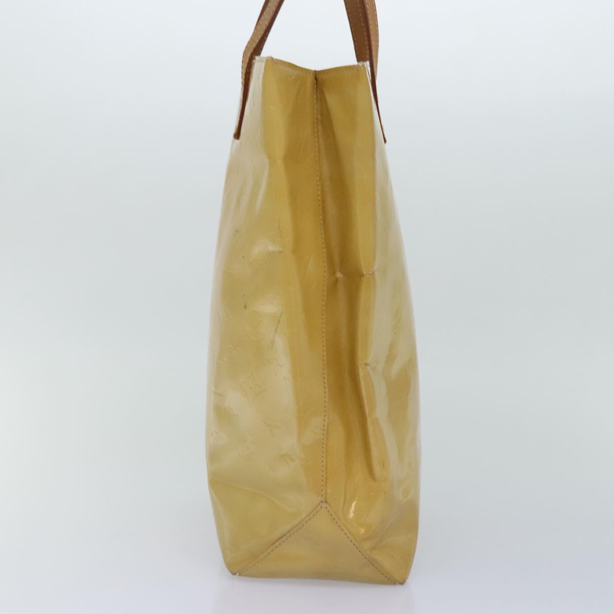 Louis Vuitton Reade Beige Patent Leather Tote Bag
