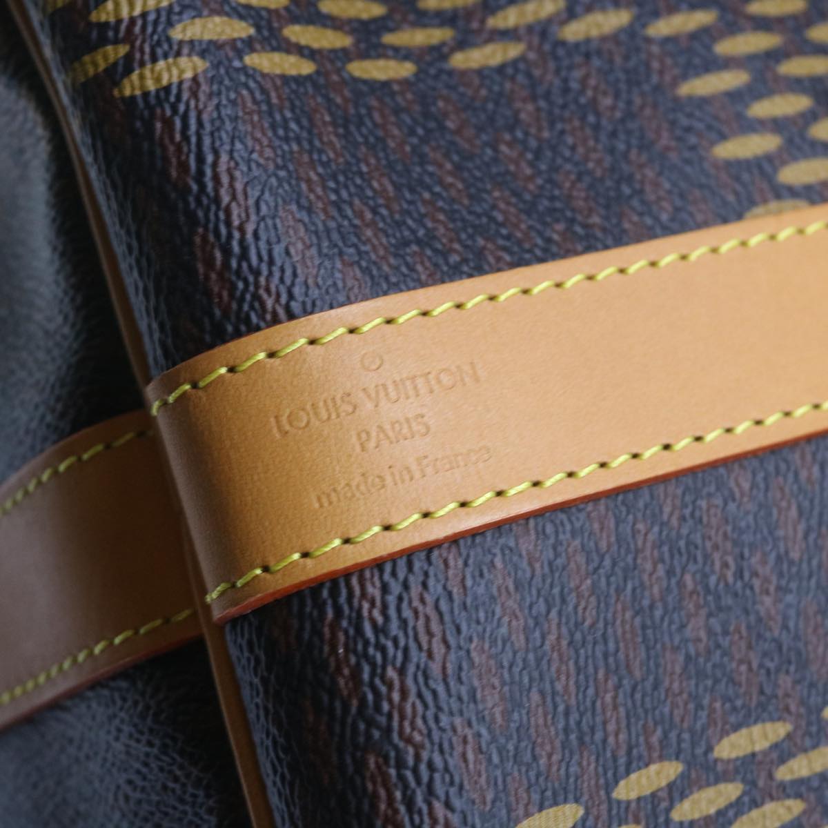 Louis Vuitton Keepall Bandouliere 50 Brown Canvas Travel Bag