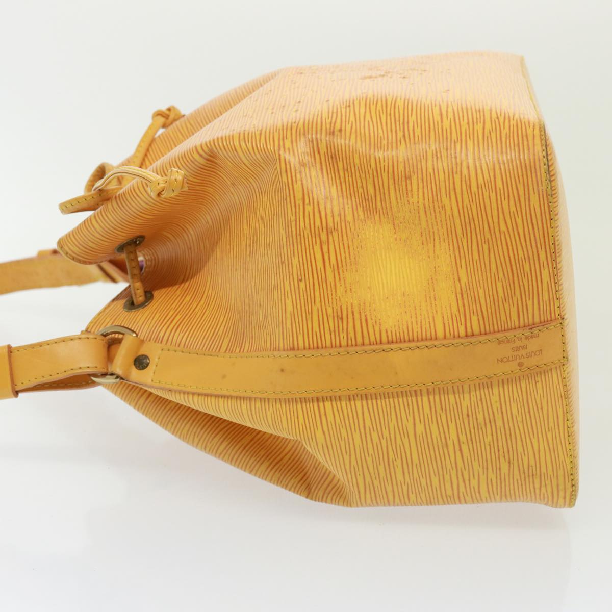 Louis Vuitton Petit Noé Yellow Leather Shoulder Bag