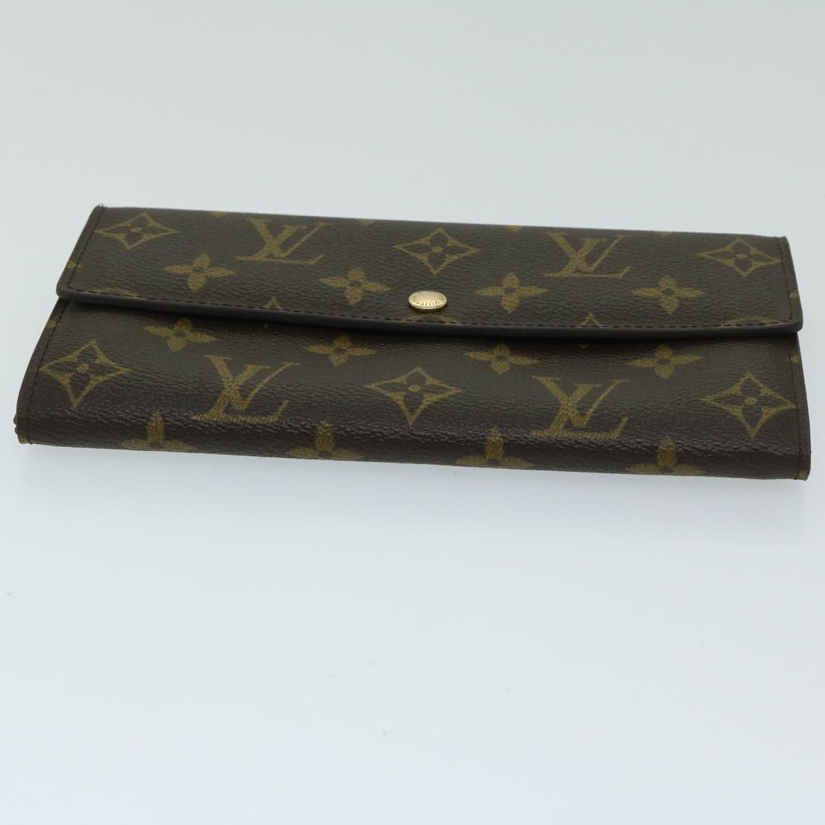 Louis Vuitton Portefeuille Sarah Brown Canvas Wallet