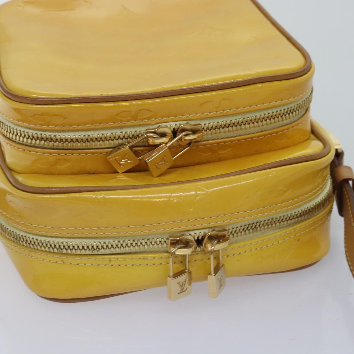 Louis Vuitton Wooster Yellow Patent Leather Shoulder Bag