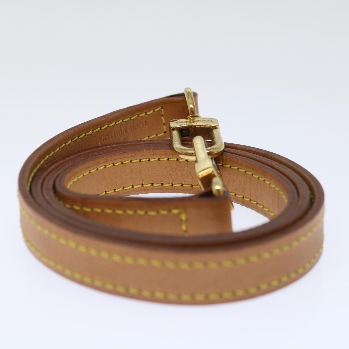 Louis Vuitton Bandoulière De Sac Beige Leather Bag Jewelry