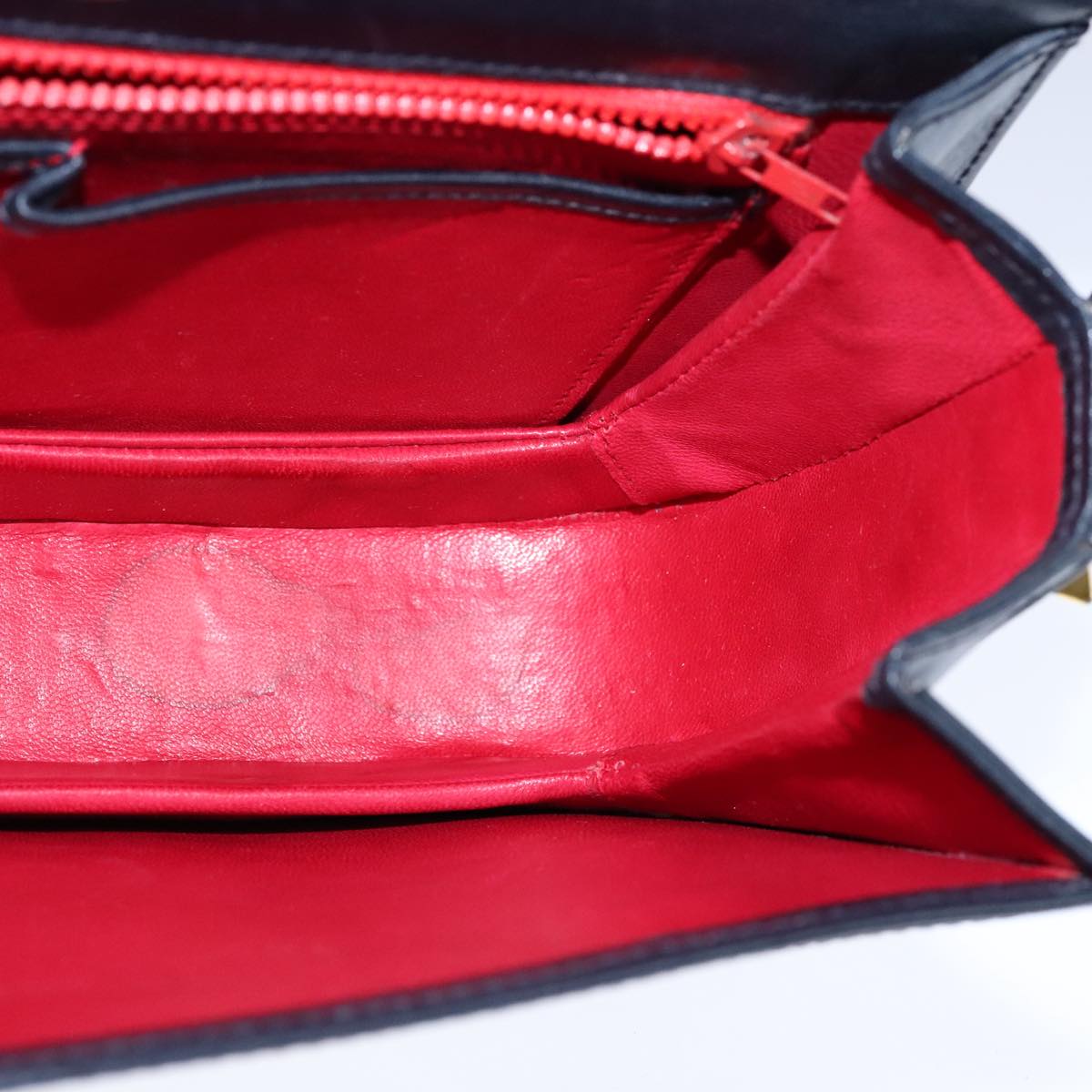 Gucci Horsebit Navy Leather Shoulder Bag